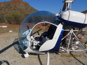 Bell Helicopter ready for VK5HS, Ivan & XYL