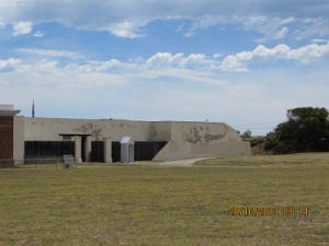 The artillery battery at Fort Glanville