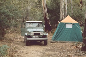 A great camping spot on the way to Wonnangatta Station March 1973