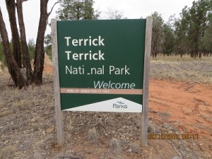 Terrick Terrick National Park entrance