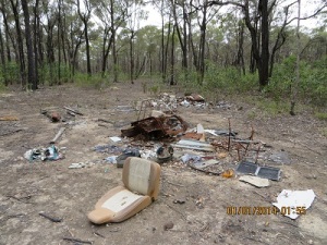Private Rubbish Dump in Heathcote-Graytown NP