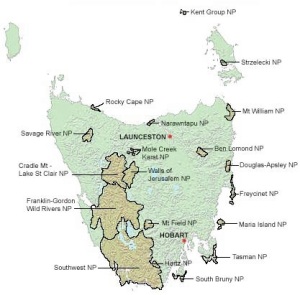 Tasmanian National Parks, minus Macquarie Island, Tasmanian National Parks Service