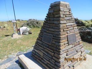 Trig Point and memorial