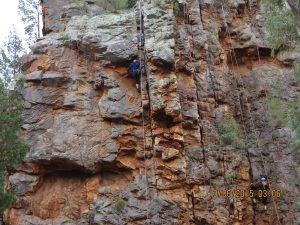 Warren Gorge rock climbers