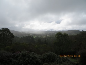 Mark Oliphant Conservation Park on a Winter's day: from our place